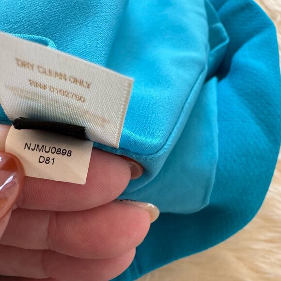 Kate Spade Aqua Janelle Pleated Pencil Skirt 4 NWOT Wool Blend Preppy - Picture 11 of 15